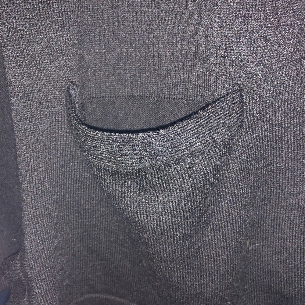 Black Ruffled Cardigan - Picture 2 of 3